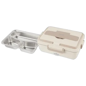 ظرف غذای برقی گرین لاین GLB-05 ظرفیت ۸۵۰ میلی‌لیتر مدل GNELB850MLBG رنگ بژ