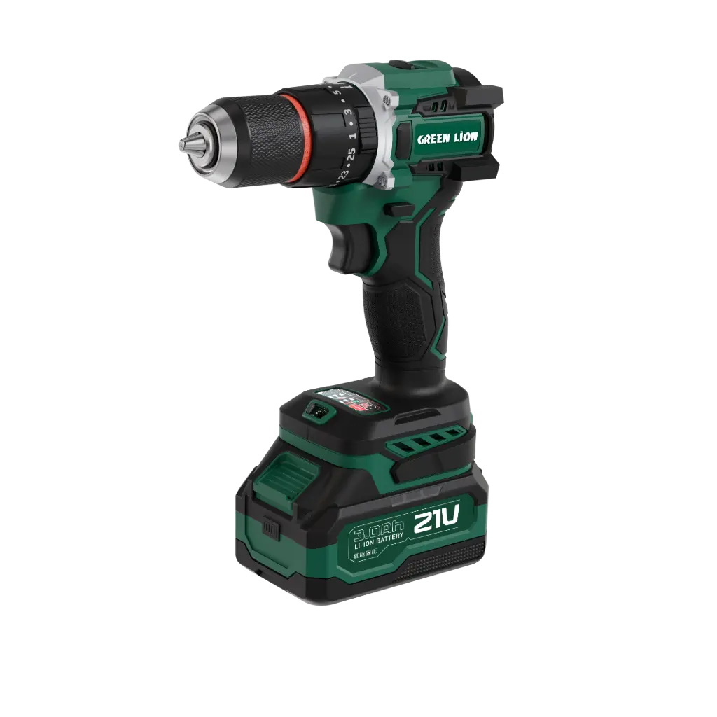 دریل چکشی شارژی براشلس گرین لاین GD-16 Pro مدل 21 ولت