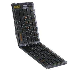 کیبورد بی‌سیم تاشو پرودو Crystal Shell مدل PD-ETK03-BK