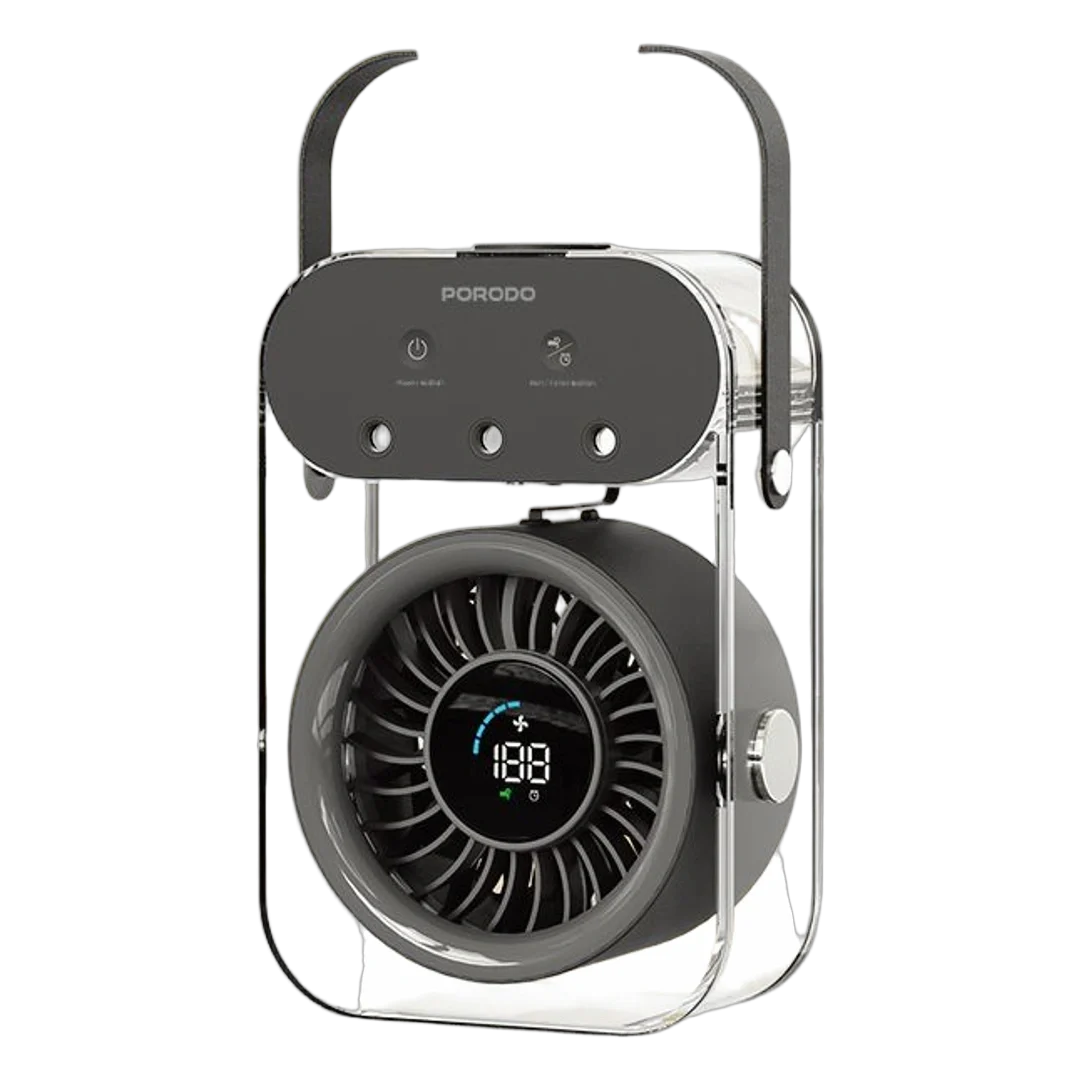 پنکه رومیزی پرودو Lifestyle Chillo Core با نمایشگر LED مدل PDLFSTZH37BK رنگ مشکی