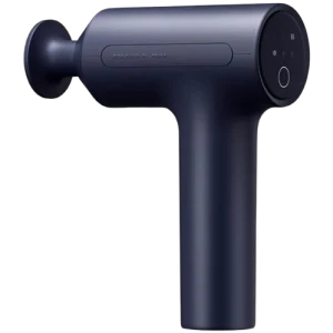 ماساژور تفنگی Xiaomi Mijia Handheld Percussion Massager 3 سرمه‌ای با سری تخت و پنل کنترل