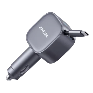 شارژر فندکی انکر 75 وات با کابل USB-C جمع‌شونده
