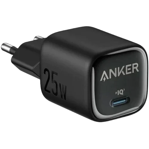 شارژر دیواری USB-C انکر 25 وات رنگ مشکی