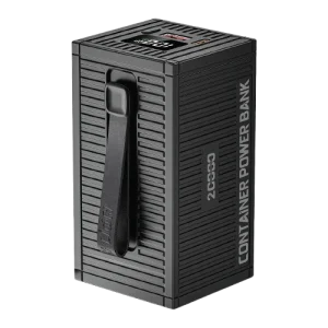 پاوربانک Green Lion Container ظرفیت 20000 میلی‌آمپر ساعت مشکی با نمایشگر دیجیتال