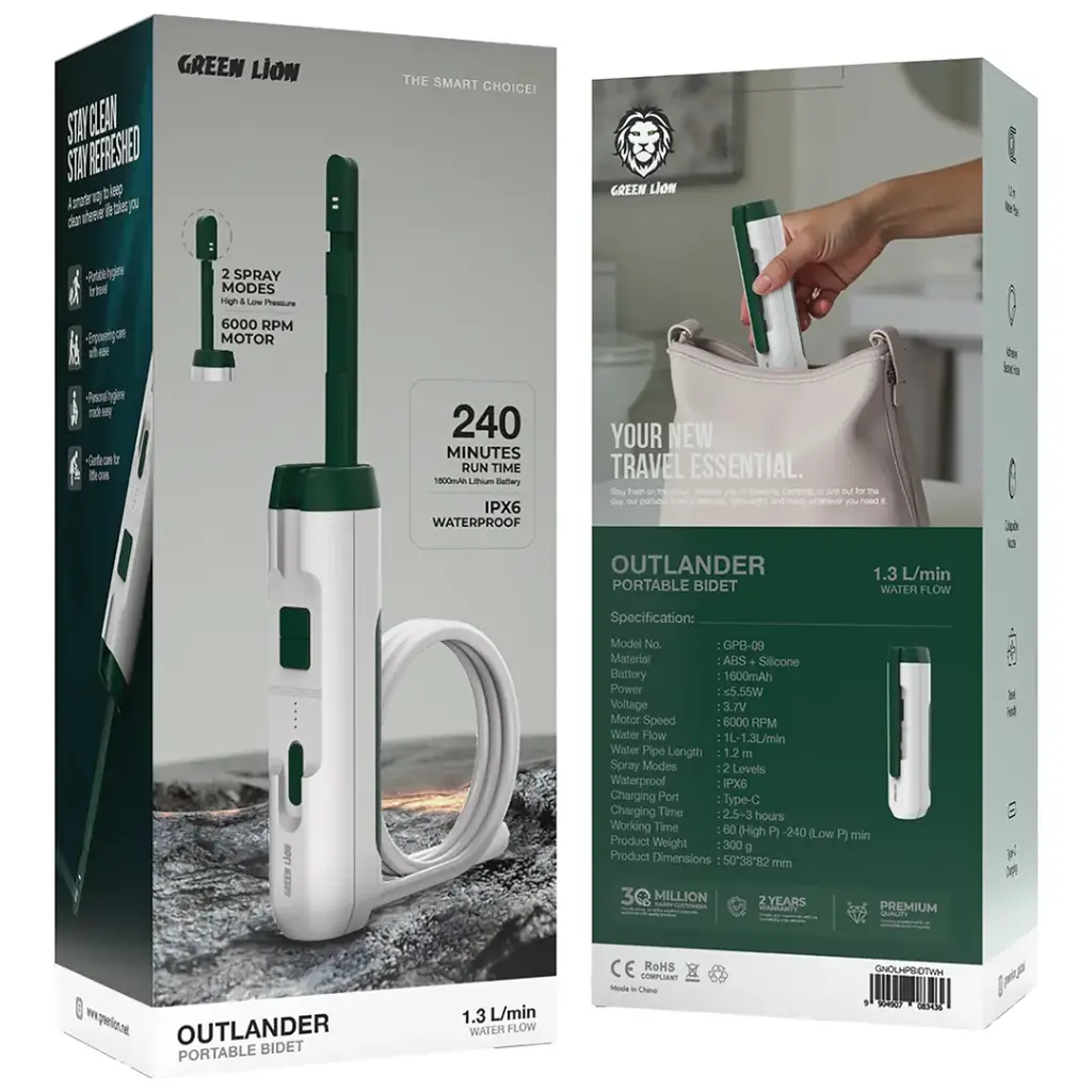 جعبه بیده قابل حمل گرین لاین Outlander Portable Bidet