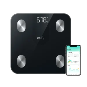 ترازو دیجیتال هوشمند eufy Smart Scale A1 مشکی همراه اپلیکیشن موبایل